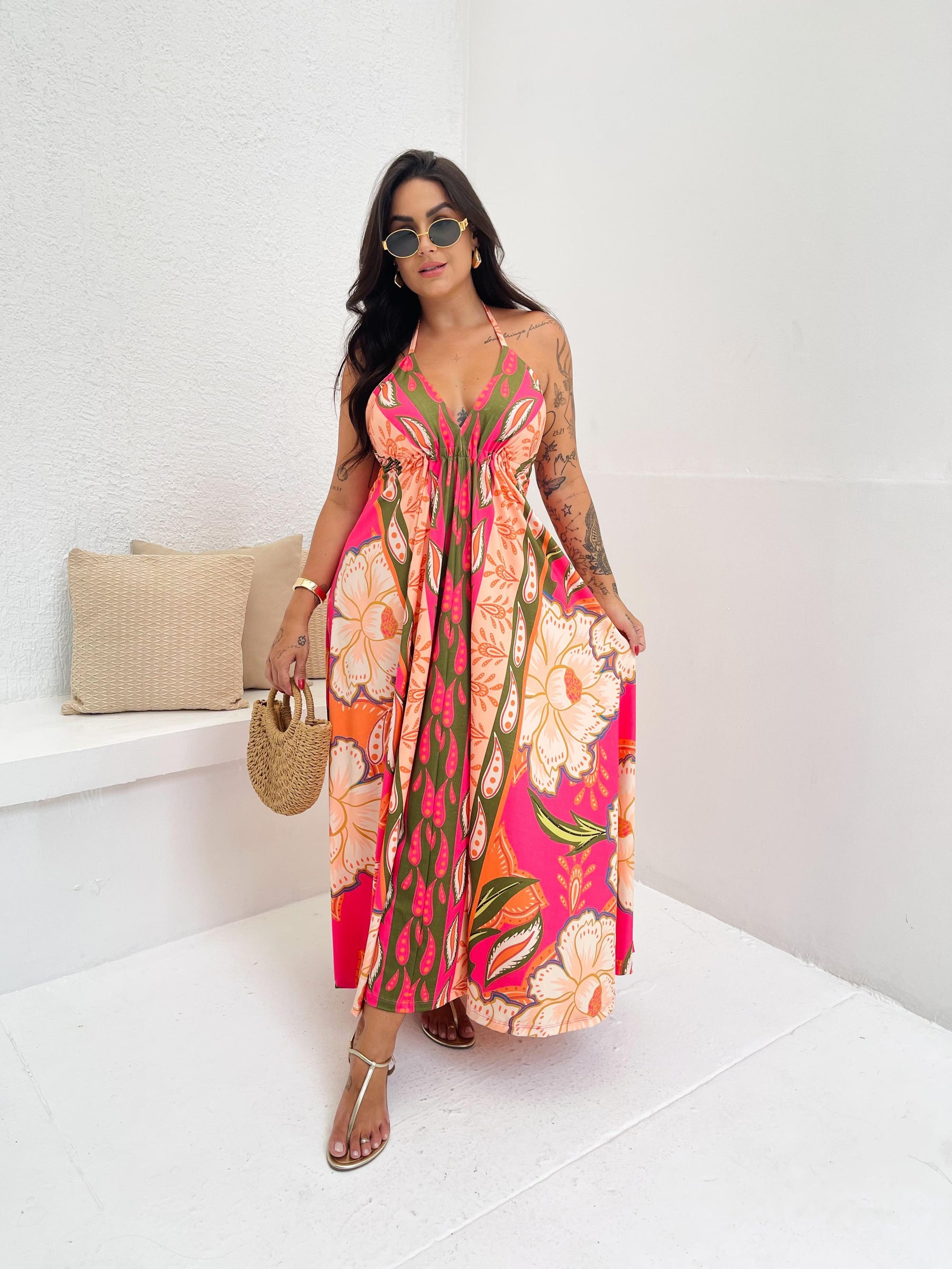 Vestido Longo Bruna Calor Tropical