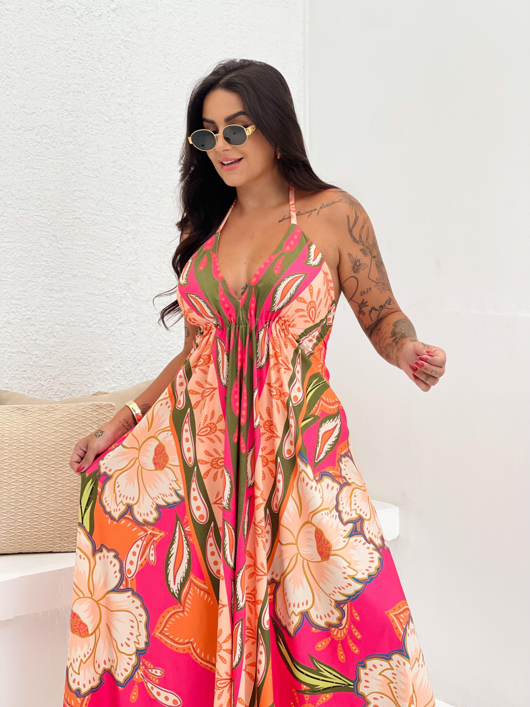 Vestido Longo Bruna Calor Tropical