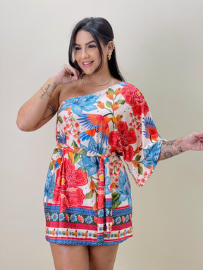 Vestido Lucy Araras Tropicais